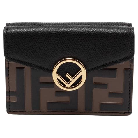 fendi tri fold wallet